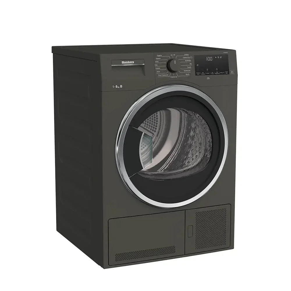 Blomberg LTK38030G 8kg Condenser Tumble Dryer, Graphite