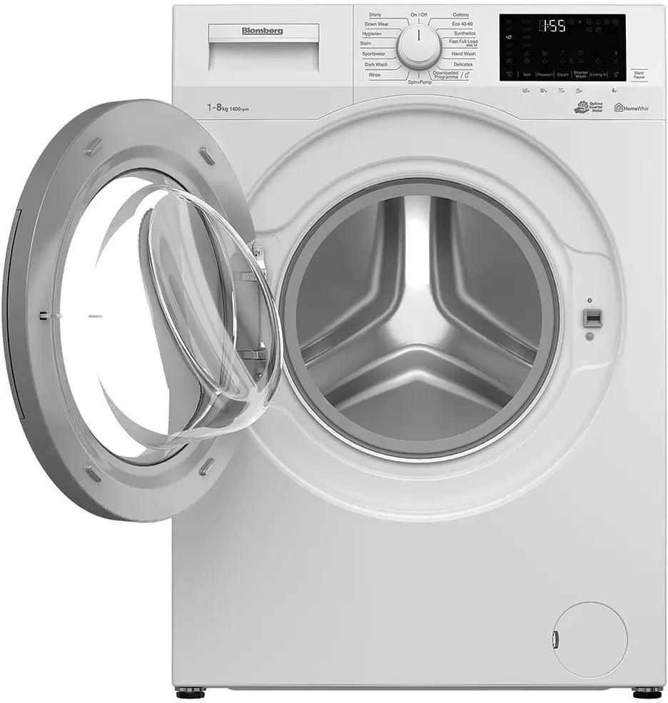 Blomberg LWF184410W 8kg 1400 Spin Washing Machine with Bluetooth Connection  White