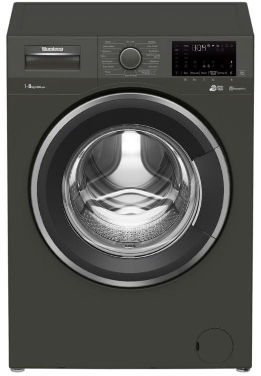 Blomberg LWF184420G 8kg 1400 Spin Washing Machine with Fast Full Load  Graphite