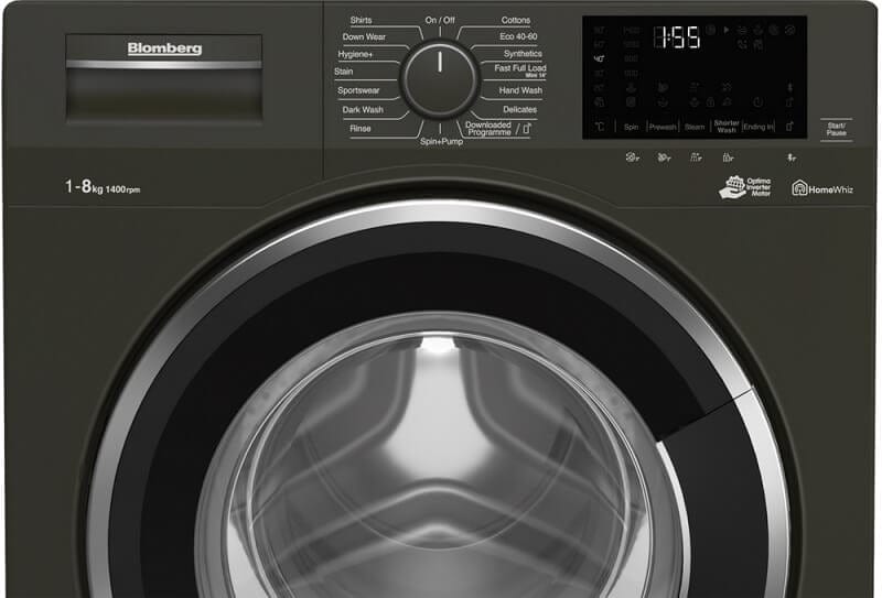 Blomberg LWF184420G 8kg 1400 Spin Washing Machine with Fast Full Load  Graphite