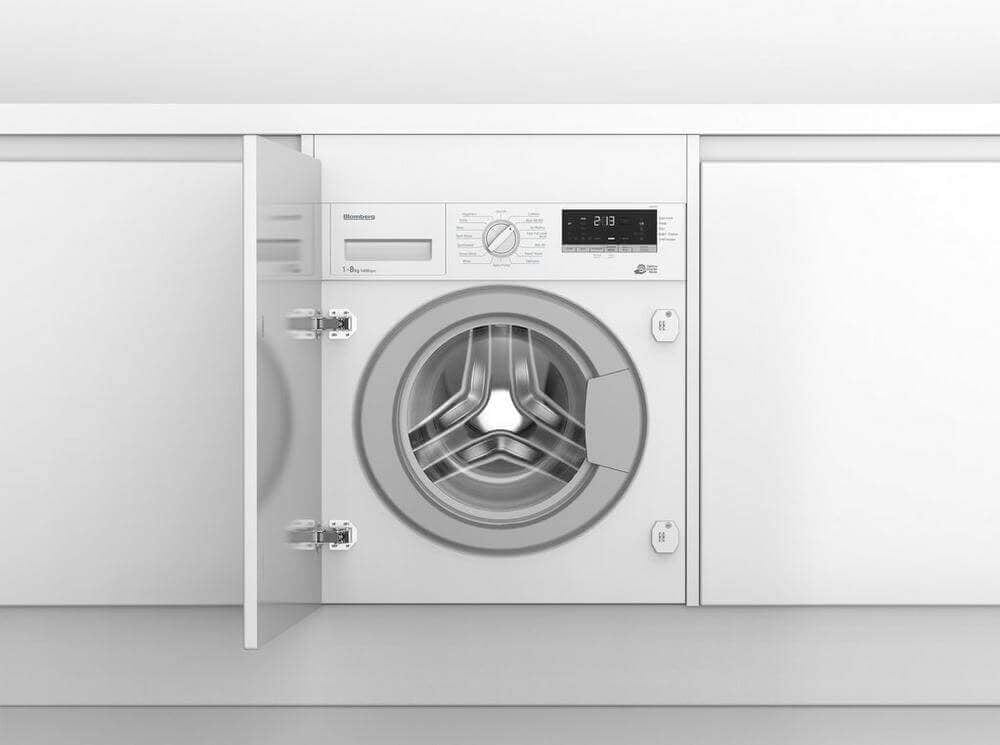 Blomberg LWI284410 8kg 1400 Spin Built In Washing Machine with Fast Full Load - White