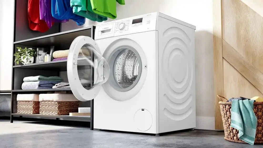 Bosch WGE03408GB Series 2 Washing Machine, 8kg, 1400 Spin, White, A Rated