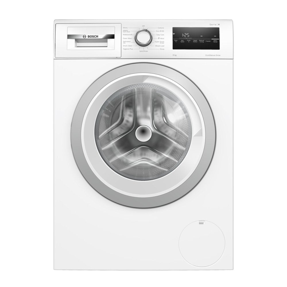 Bosch Series 4 WAN28250GB Freestanding Washing Machine, 8kg Load, 1400rpm Spin, White