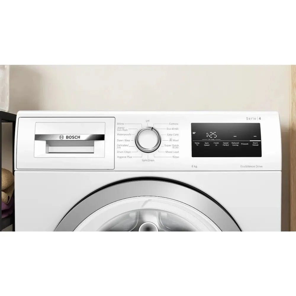 Bosch Series 4 WAN28250GB Freestanding Washing Machine, 8kg Load, 1400rpm Spin, White
