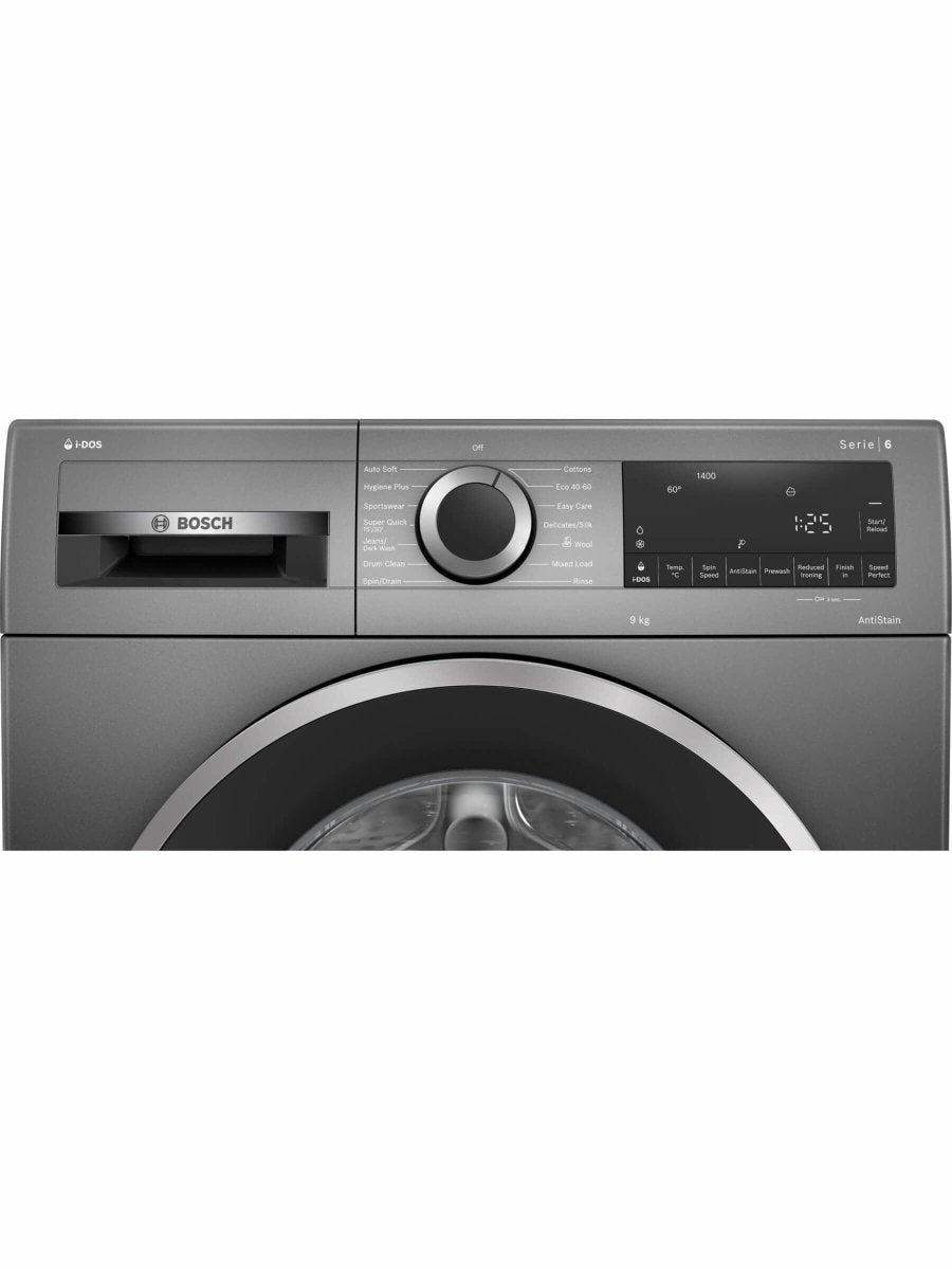 Bosch WGG244ARGB Serie 6 Freestanding Washing Machine, 9kg Load, 1400rpm Spin, Graphite