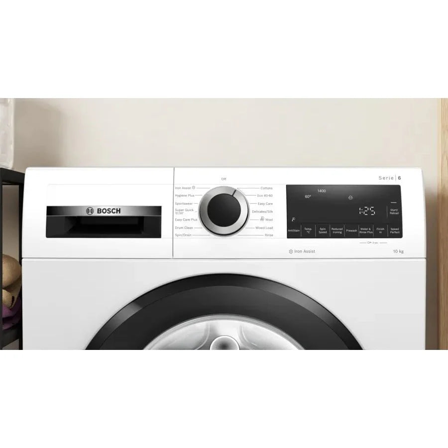 Bosch WGG254Z0GB Series 6 Washing Machine, 10kg, 1400 Spin, White, A Rated