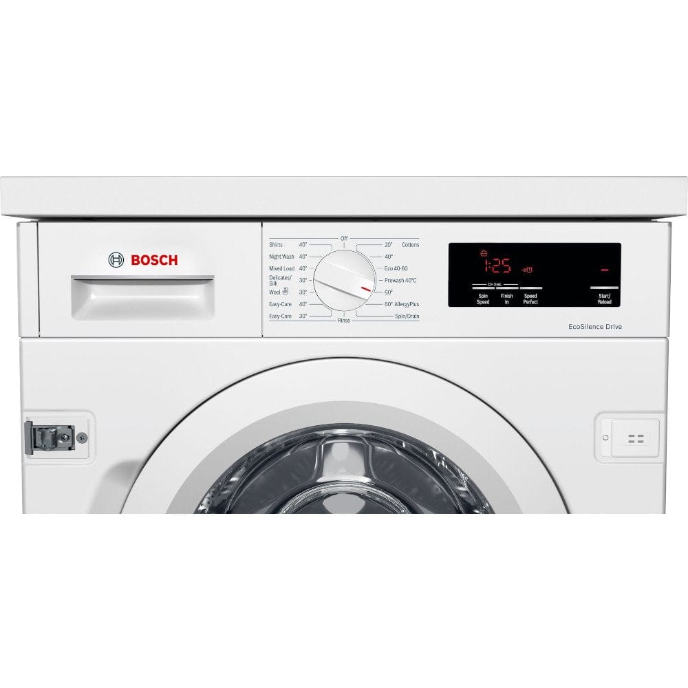 Bosch WIW28302GB Series 6 8Kg Integrated Washing Machine, 1400 rpm, 59.6cm Wide - White