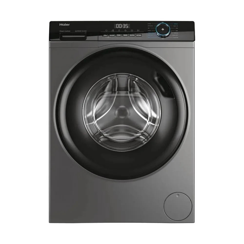 Haier HW80B16939S8 8kg 1600 Spin Washing Machine, Graphite
