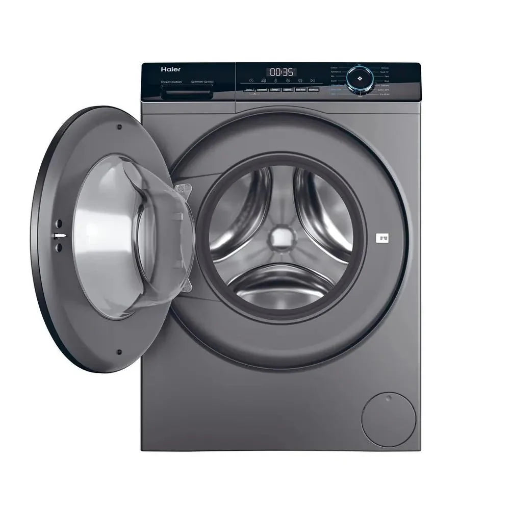 Haier HW80B16939S8 8kg 1600 Spin Washing Machine, Graphite