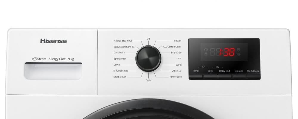 Hisense WFQP7012EVM 7kg 1200 Spin Washing Machine, White