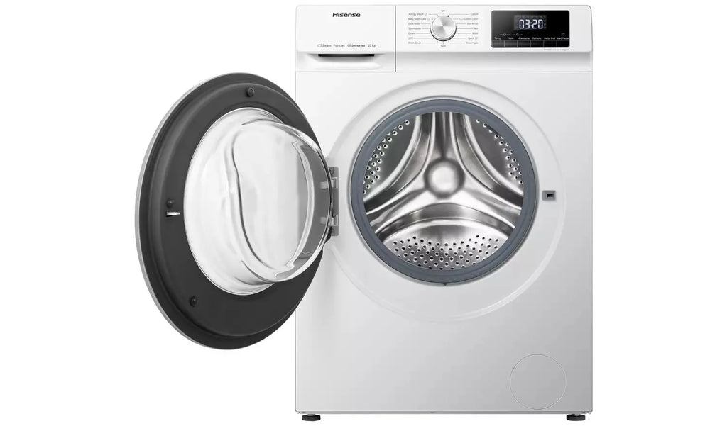 Hisense WFQY1014EVJM 10Kg Washing Machine with 1400 rpm White
