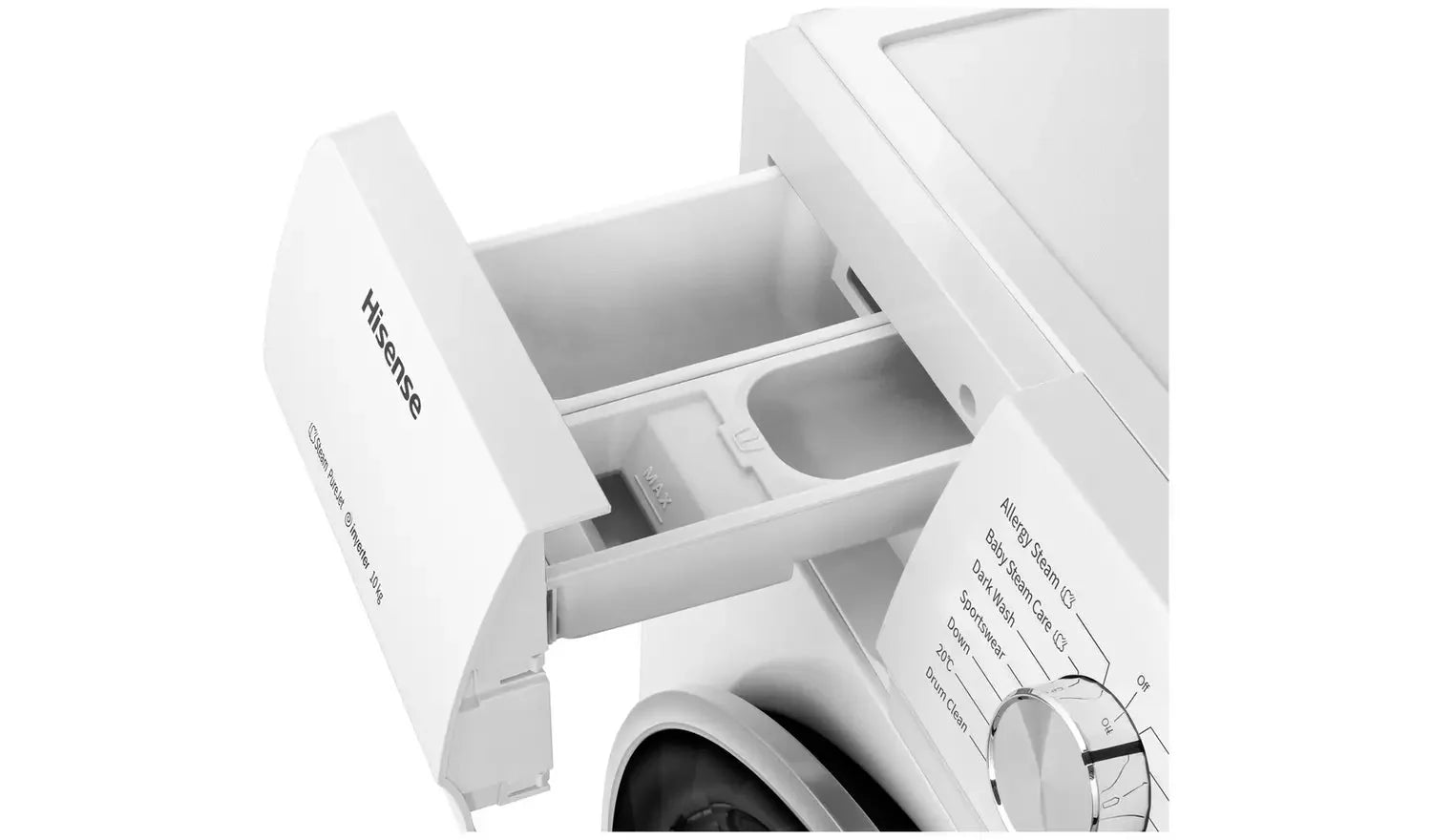 Hisense WFQY1014EVJM 10Kg Washing Machine with 1400 rpm White
