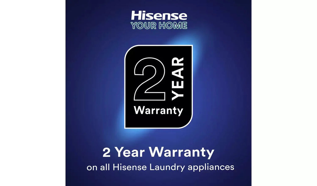 Hisense WFQY1014EVJM 10Kg Washing Machine with 1400 rpm White