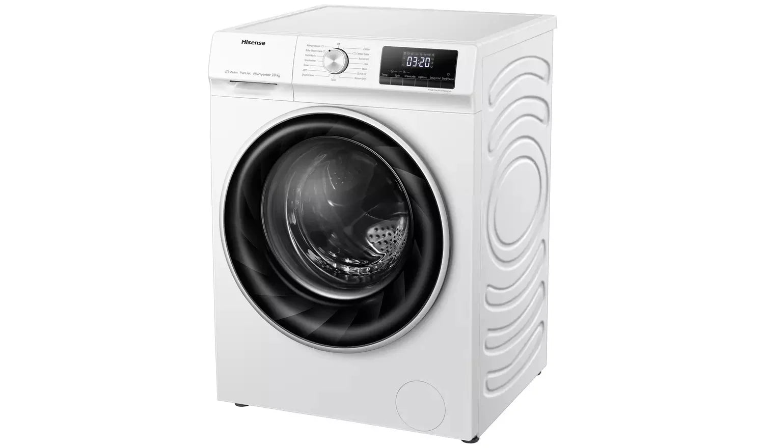 Hisense WFQY1014EVJM 10Kg Washing Machine with 1400 rpm White