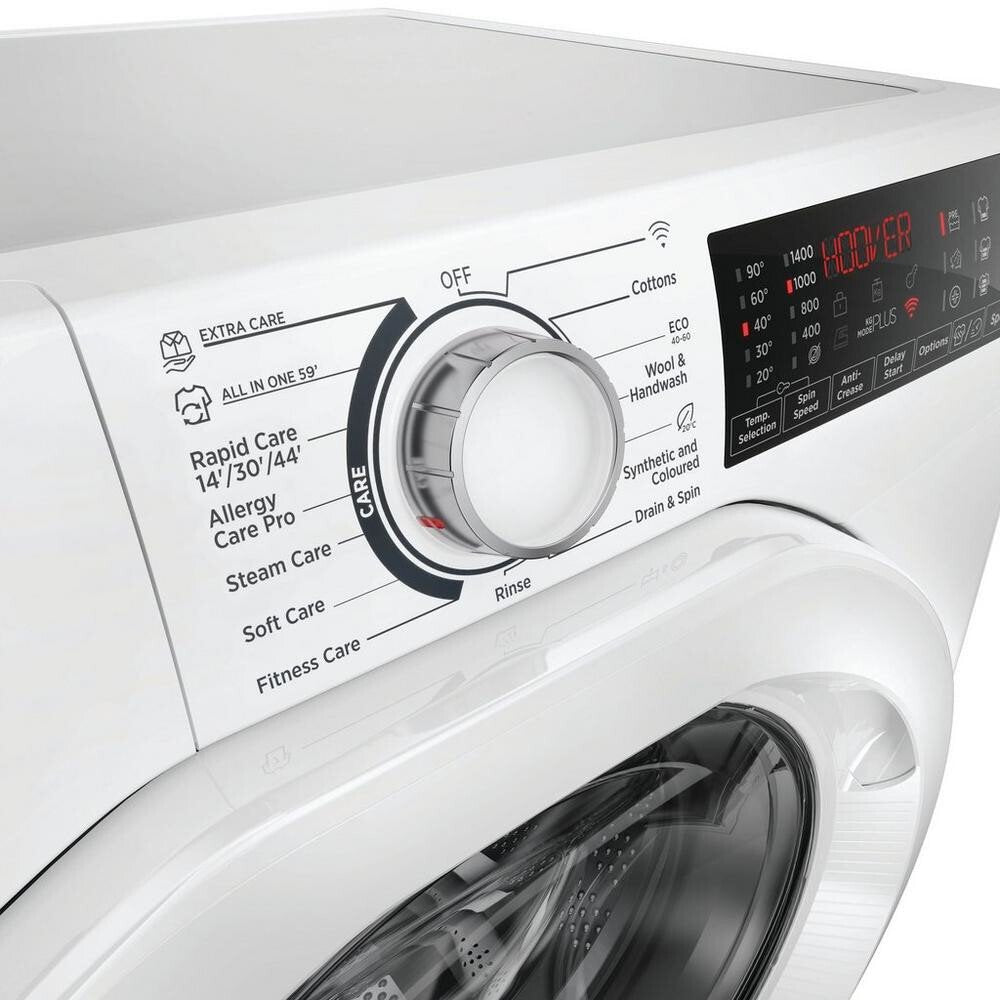 Hoover H3WPS496TAM6 Wi-Fi 9kg 1400 Spin Washing Machine, White