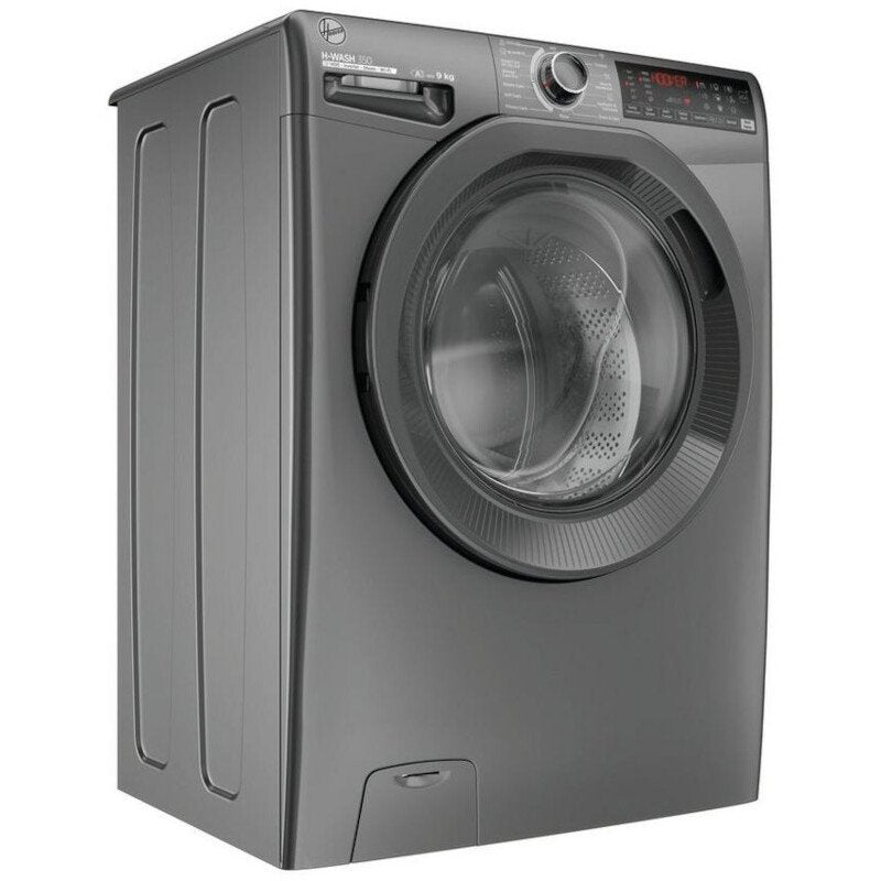 Hoover H3WPS496TMRR6 1400 Spin Wi-Fi 9Kg Washing Machine, Graphite