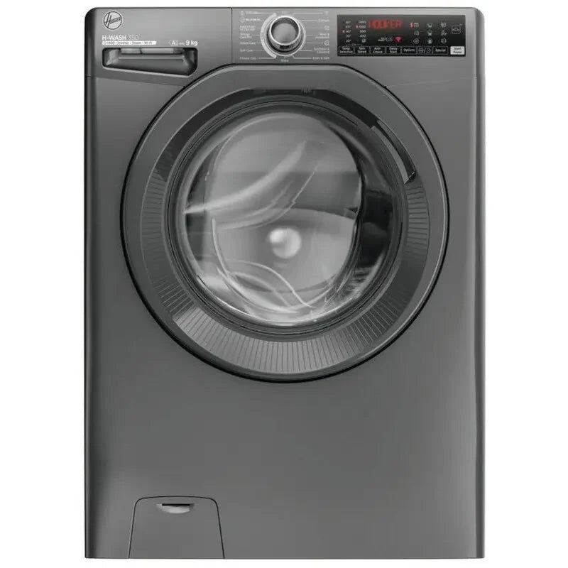 Hoover H3WPS496TMRR6 1400 Spin Wi-Fi 9Kg Washing Machine, Graphite