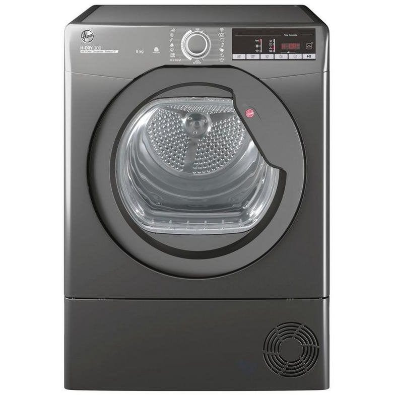 Hoover HLEC8TRGR 8kg Condenser Tumble Dryer, Graphite