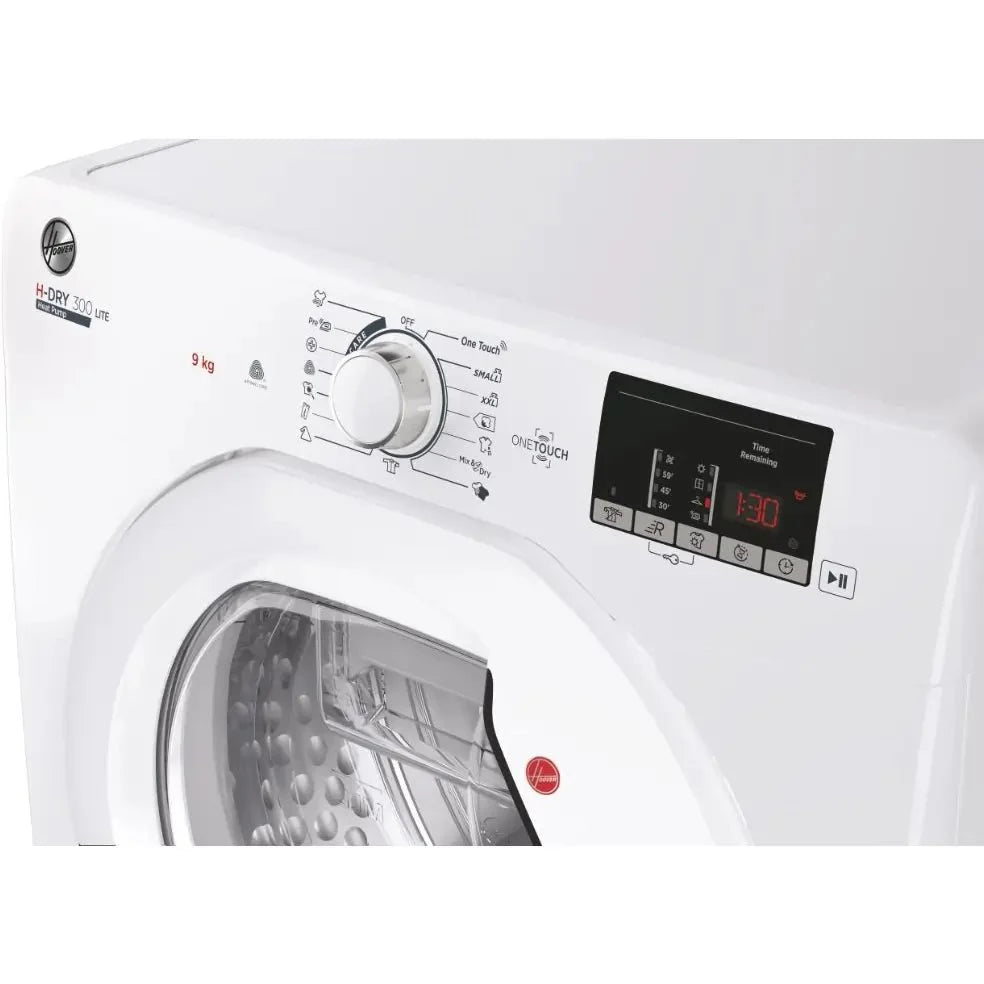 Hoover HLEH9A2DE 9kg Wi-Fi Heat Pump Condenser Dryer, White