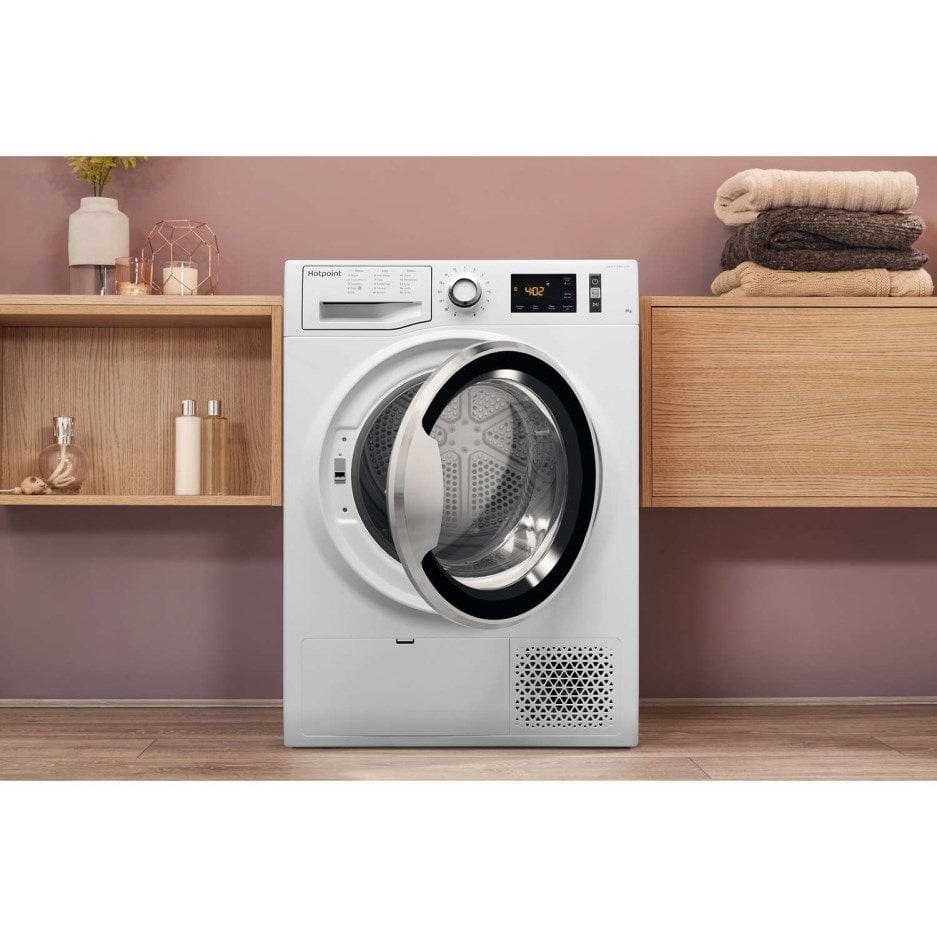 Hotpoint ActiveCare NTM1182XBUK 8Kg Heat Pump Tumble Dryer - White