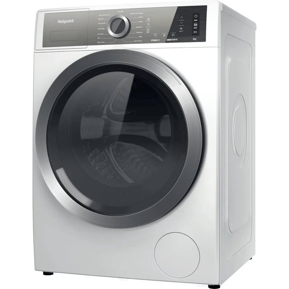 Hotpoint GentlePower H6W845WBUK 1400 Spin 8Kg Washing Machine, White