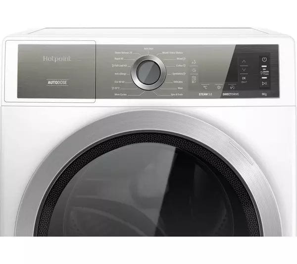 Hotpoint GentlePower H8W946WBUK 9Kg Washing Machine with 1400 rpm - White - A Rated