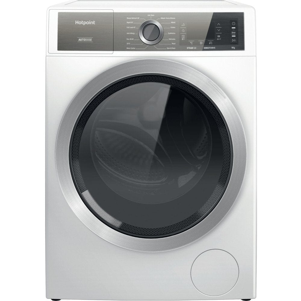 Hotpoint H7W945WBUK 9Kg Freestanding Washing Machine with 1400 rpm, 59.9cm Wide - White