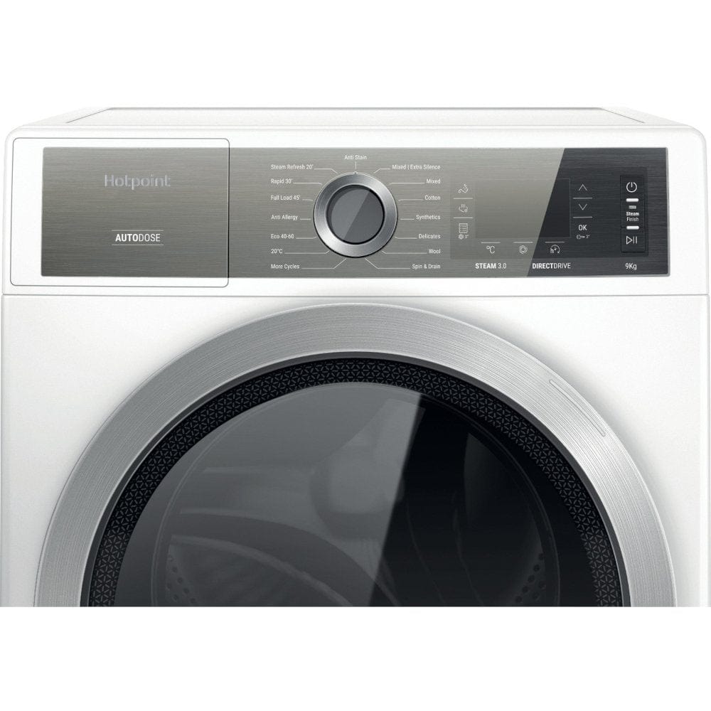 Hotpoint H7W945WBUK 9Kg Freestanding Washing Machine with 1400 rpm, 59.9cm Wide - White