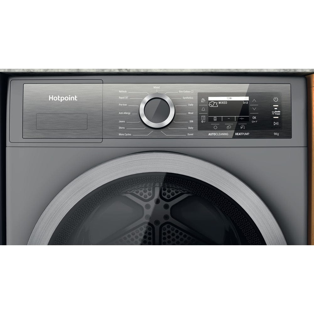 Hotpoint H8D94SBUK 9kg Freestanding Heat Pump Tumble Dryer - Silver