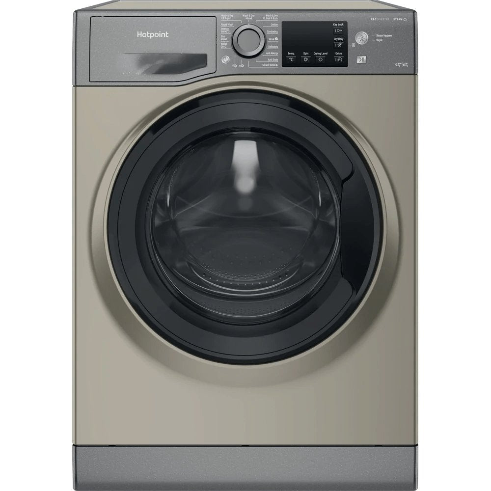 Hotpoint NDB9635GKUK 9+6Kg Washer Dryer, with 1400 rpm, 59.5cm Wide - Graphite