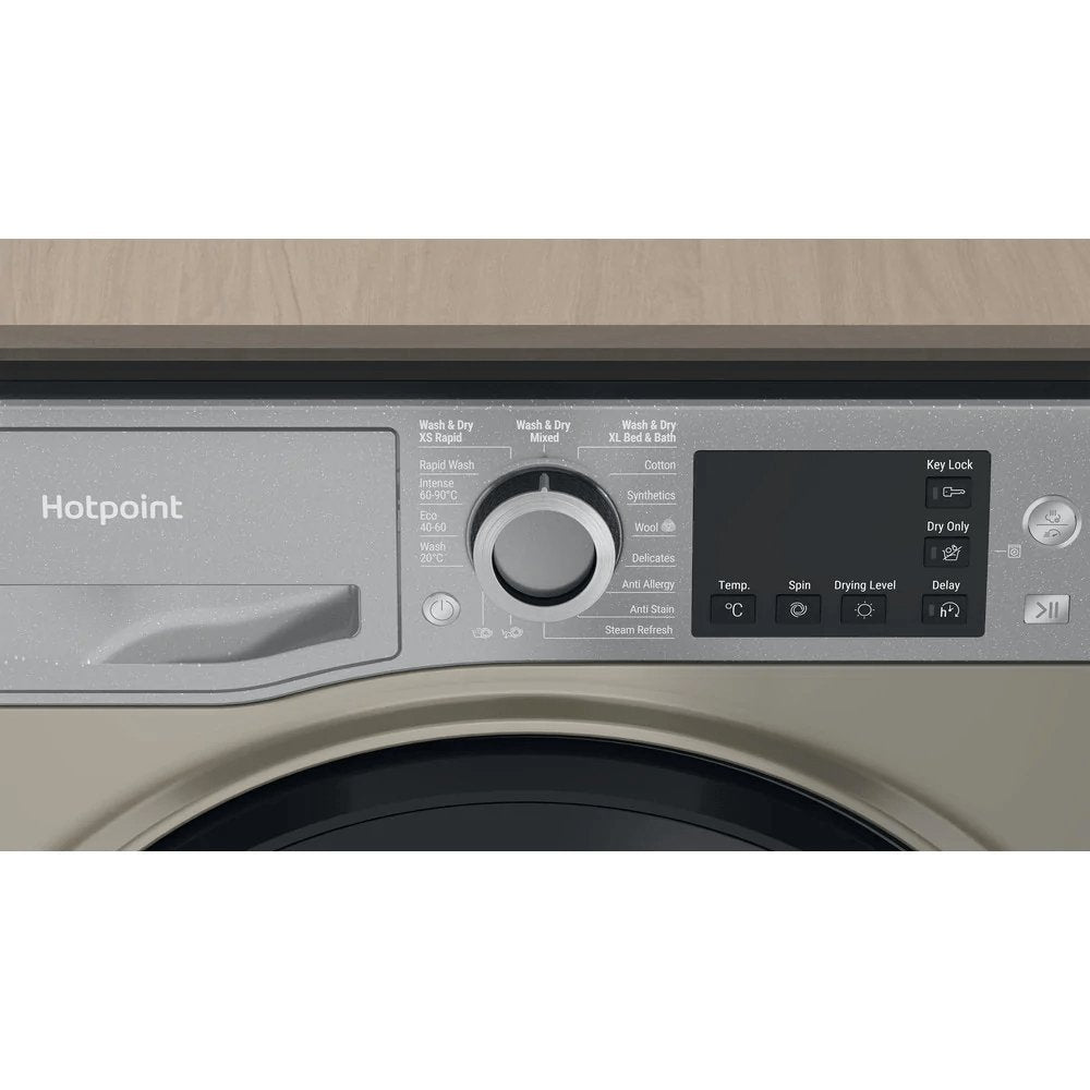 Hotpoint NDB9635GKUK 9+6Kg Washer Dryer, with 1400 rpm, 59.5cm Wide - Graphite