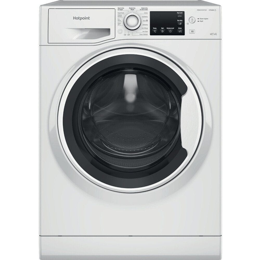 Hotpoint NDBE9635WUK 9Kg+6Kg 1400 Spin Washer Dryer, White