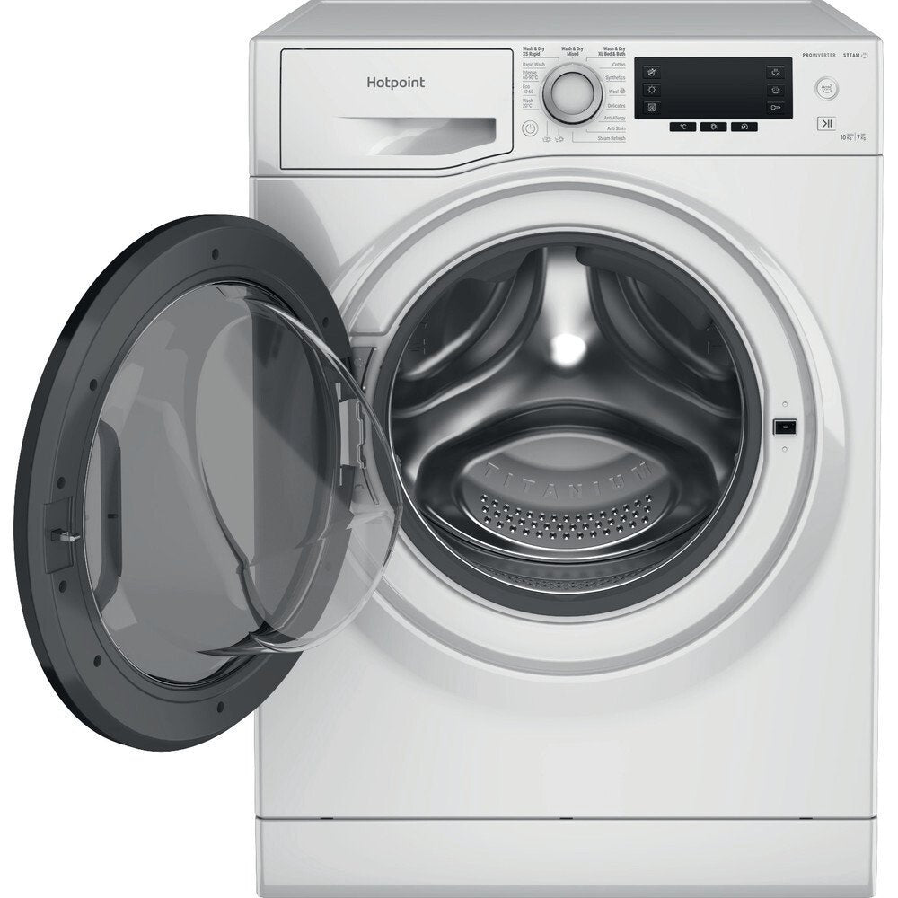Hotpoint NDD10726DAUK 10+7Kg Washer Dryer With 1400 Rpm, 59.5cm Wide - White