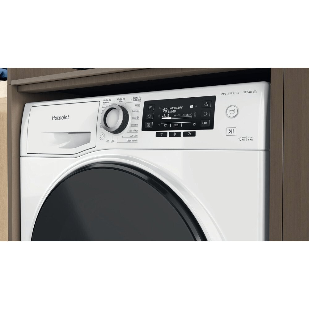 Hotpoint NDD10726DAUK 10+7Kg Washer Dryer With 1400 Rpm, 59.5cm Wide - White