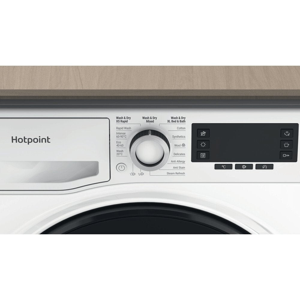 Hotpoint NDD10726DAUK 10+7Kg Washer Dryer With 1400 Rpm, 59.5cm Wide - White