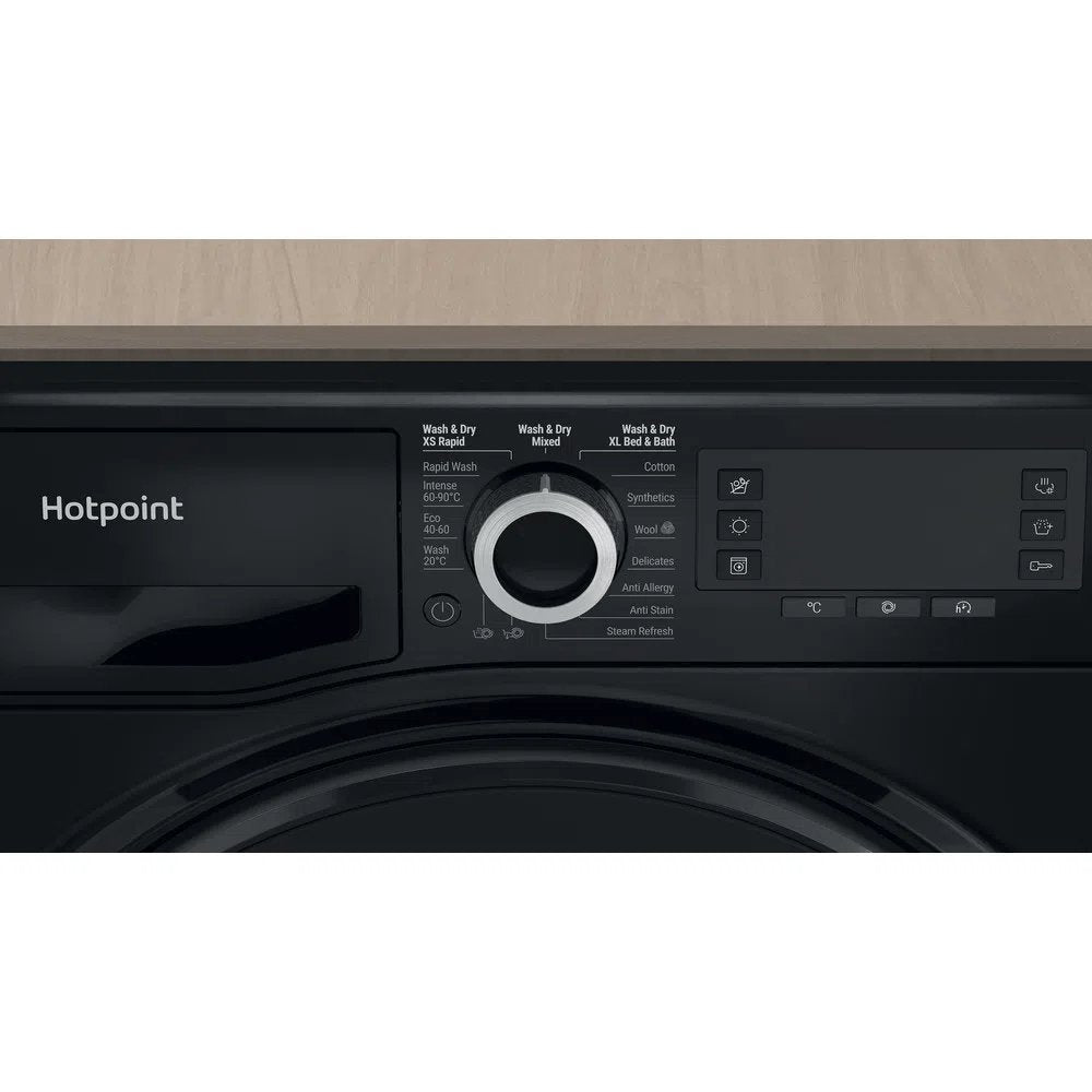 Hotpoint NDD8636BDAUK 8+6Kg Washer Dryer with 1400 rpm, 59.5cm Wide - Black