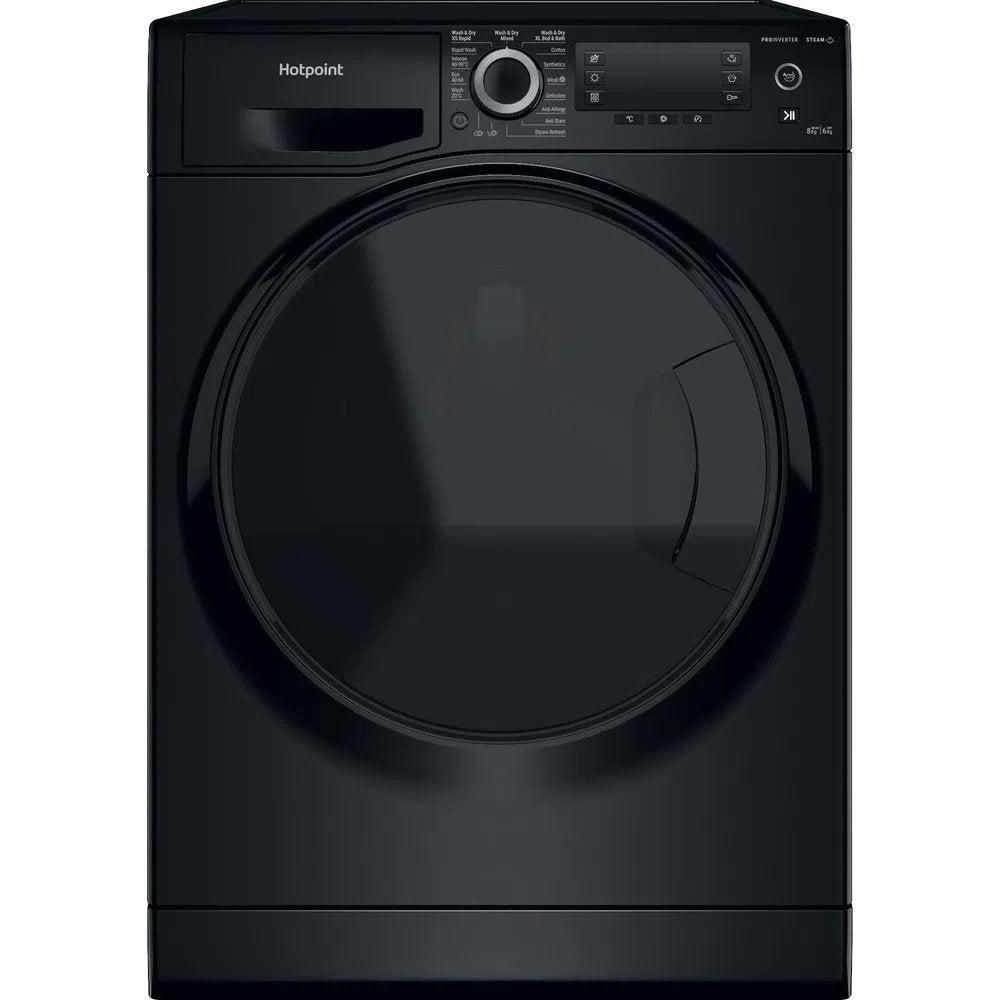 Hotpoint NDD8636BDAUK 8+6Kg Washer Dryer with 1400 rpm, 59.5cm Wide - Black