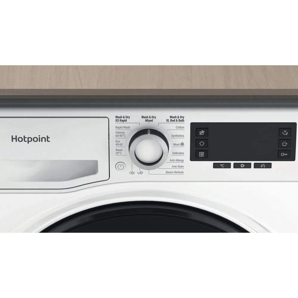 Hotpoint NDD8636DAUK 8kg/6kg Washer Dryer with 1400 rpm, ActiveCare, 59.5cm Wide - White
