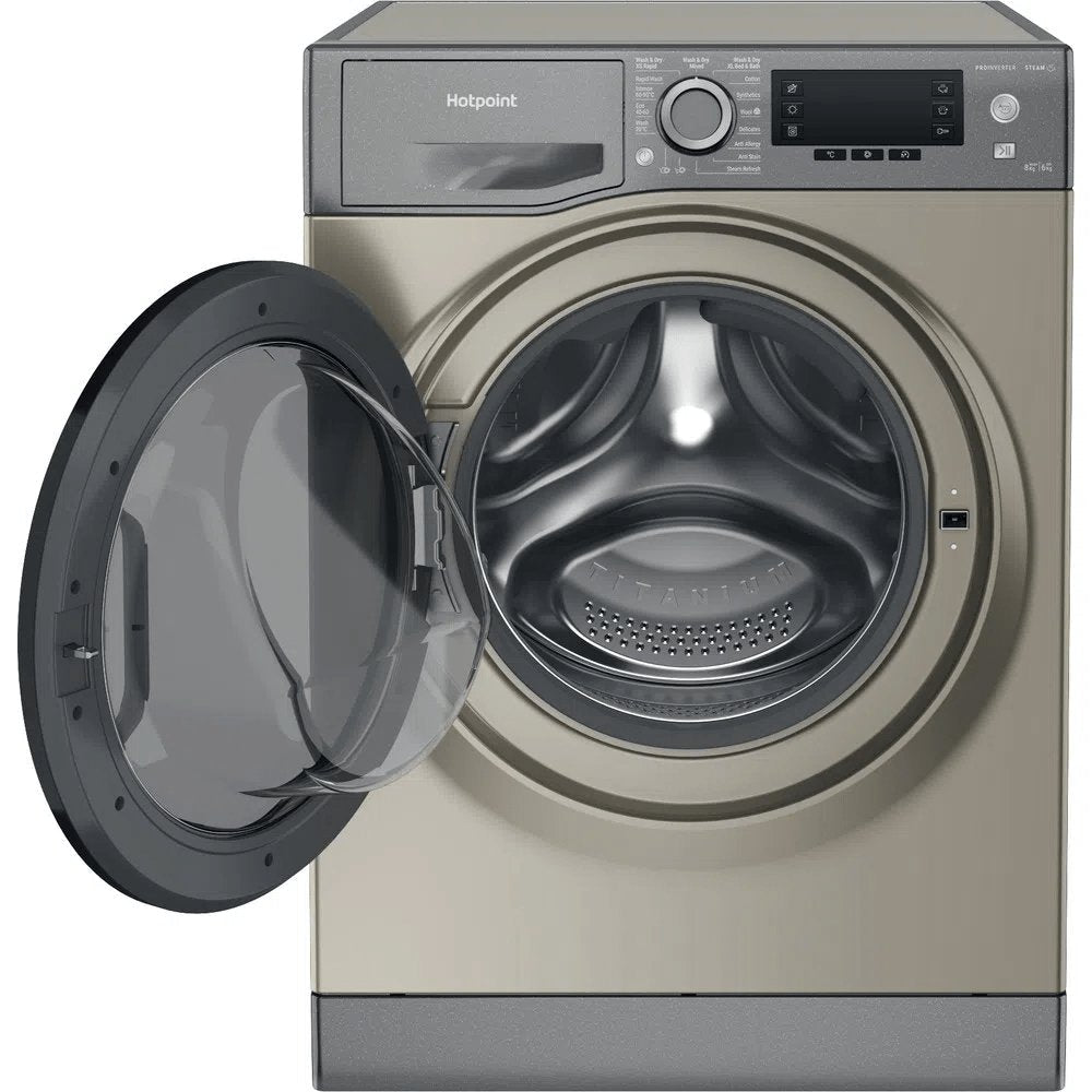 Hotpoint NDD8636GDAUK 8+6Kg Washer Dryer with 1400 rpm, ActiveCare, 59.5cm Wide - Graphite
