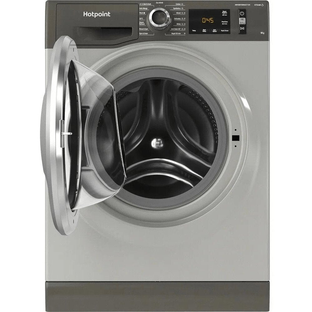 Hotpoint NM11946GCAUKN 9kg Washing Machine, 1400rpm, 59.5cm Wide - Graphite