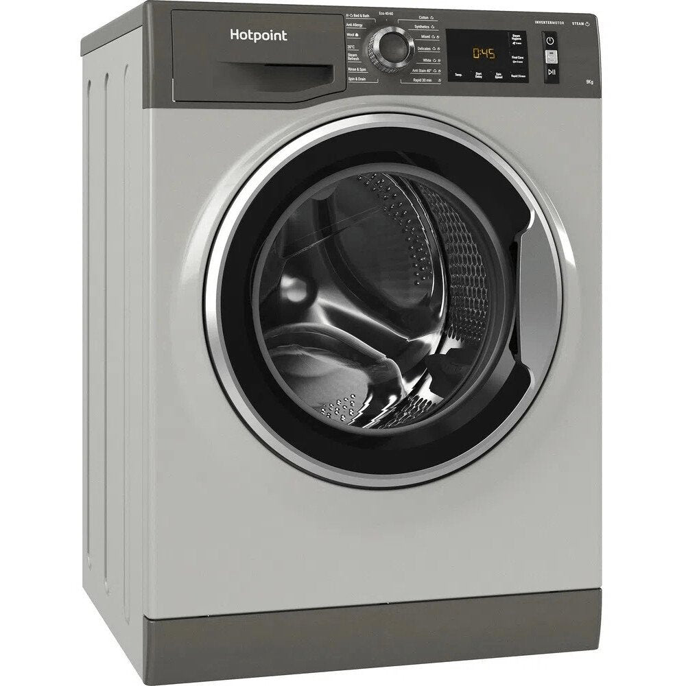 Hotpoint NM11946GCAUKN 9kg Washing Machine, 1400rpm, 59.5cm Wide - Graphite
