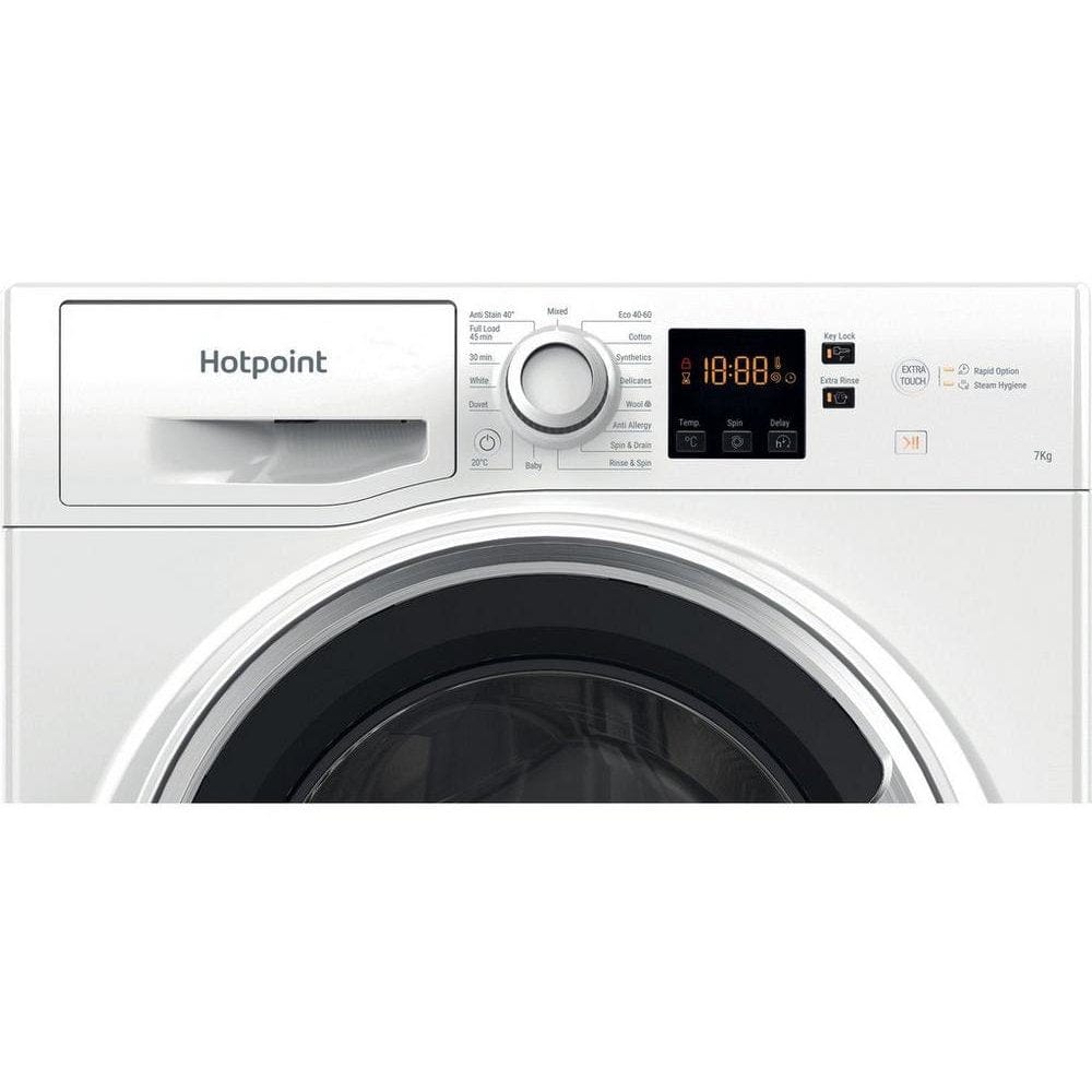 Hotpoint NSWE743UWSUKN 1400 Spin, 7kg Washing Machine - White