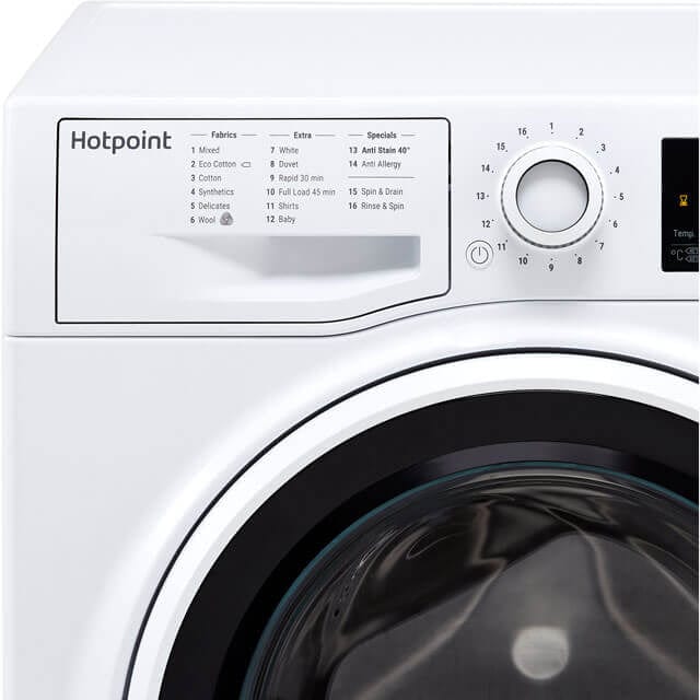 Hotpoint NSWE963CWSUKN 9kg 1600 Spin Washing Machine with Anti Stain - White