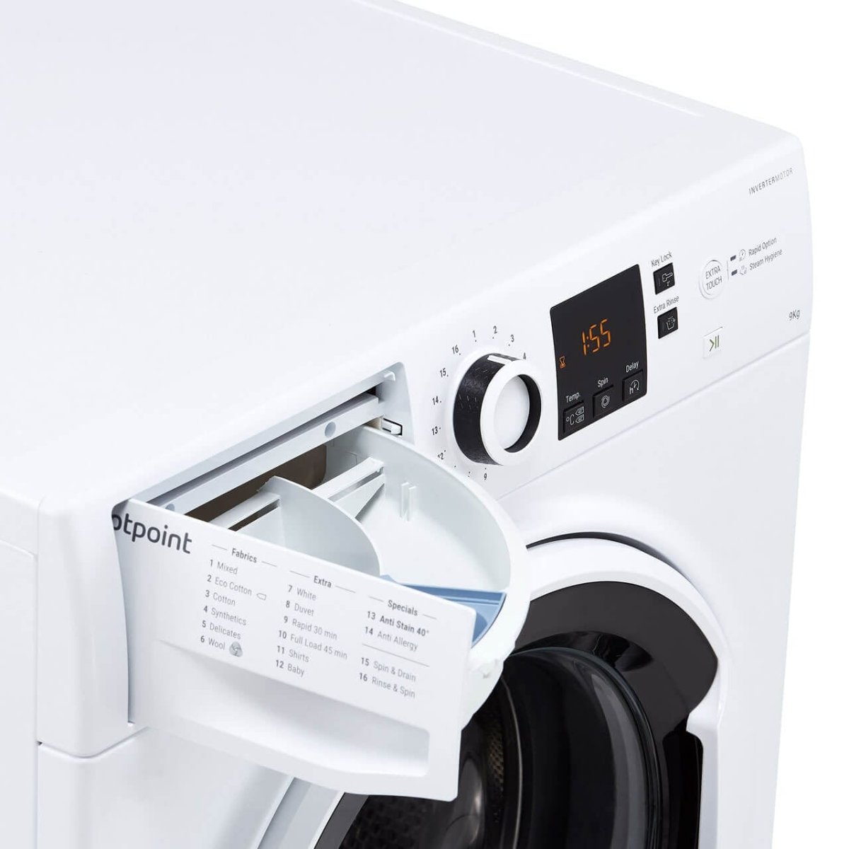 Hotpoint NSWE963CWSUKN 9kg 1600 Spin Washing Machine with Anti Stain - White