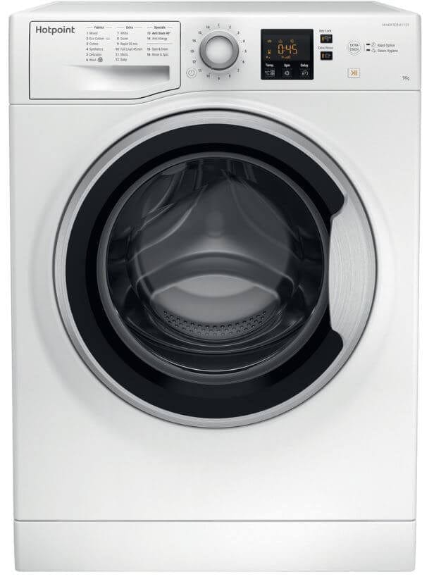 Hotpoint NSWE963CWSUKN 9kg 1600 Spin Washing Machine with Anti Stain - White