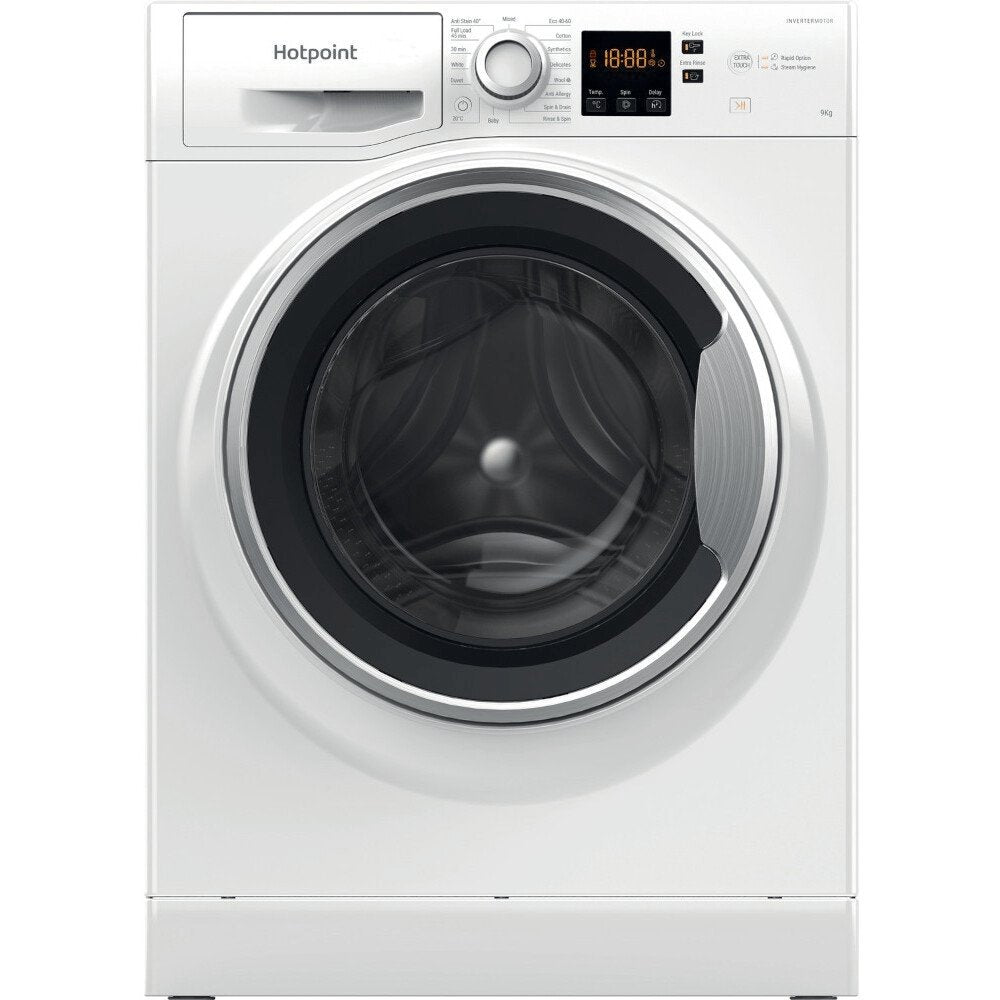 Hotpoint NSWE965CWSUKN 9kg 1600 rpm Washing Machine, 59.5cm Wide - White