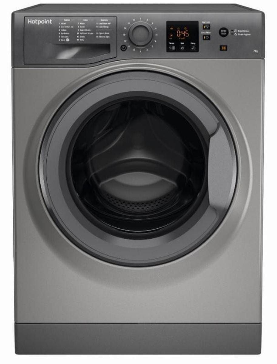 Hotpoint NSWF743UGG 7kg 1400rpm Freestanding Washing Machine - Graphite