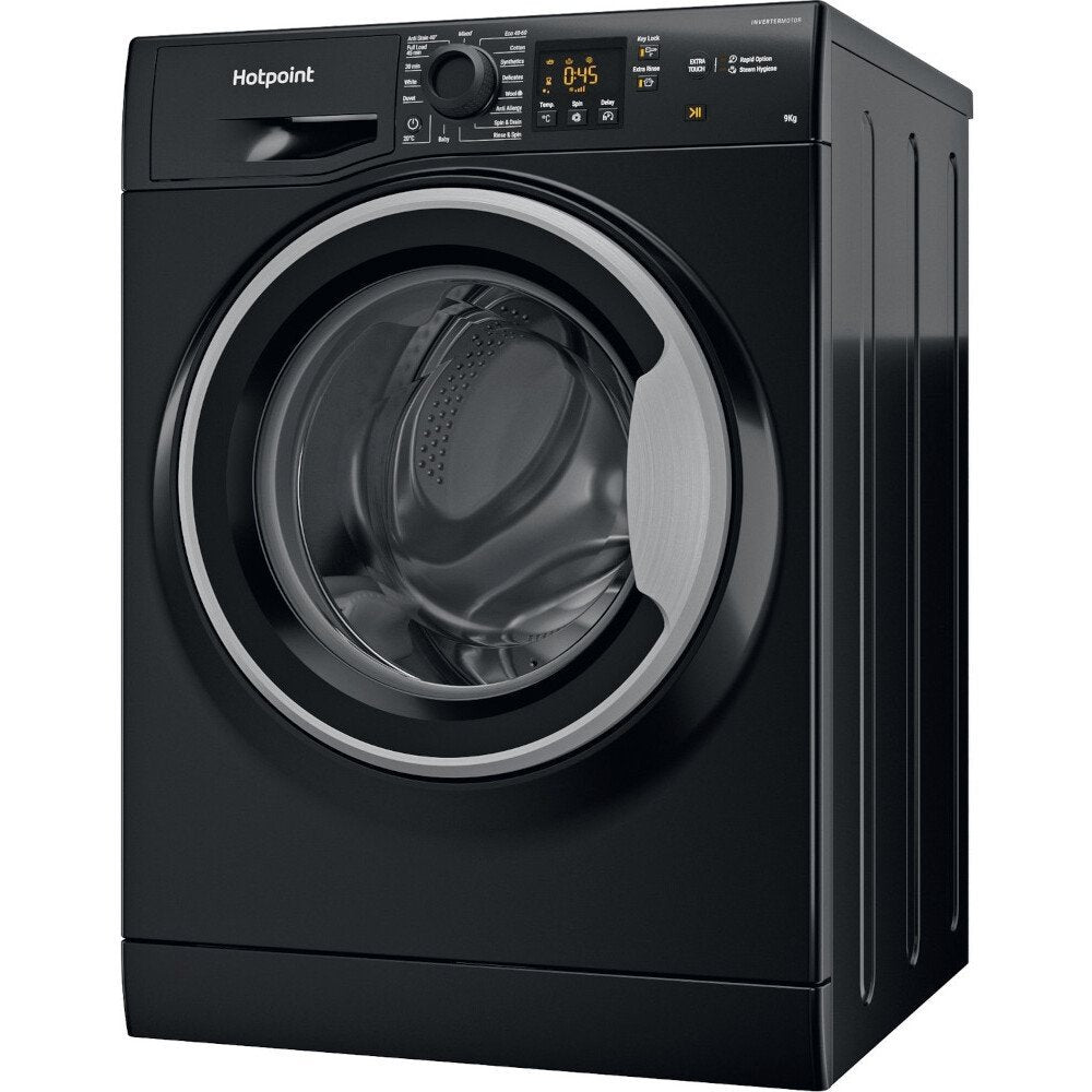 Hotpoint NSWF945CBSUKN 9kg Washing Machine with 1400 rpm, 59.5cm Wide - Black