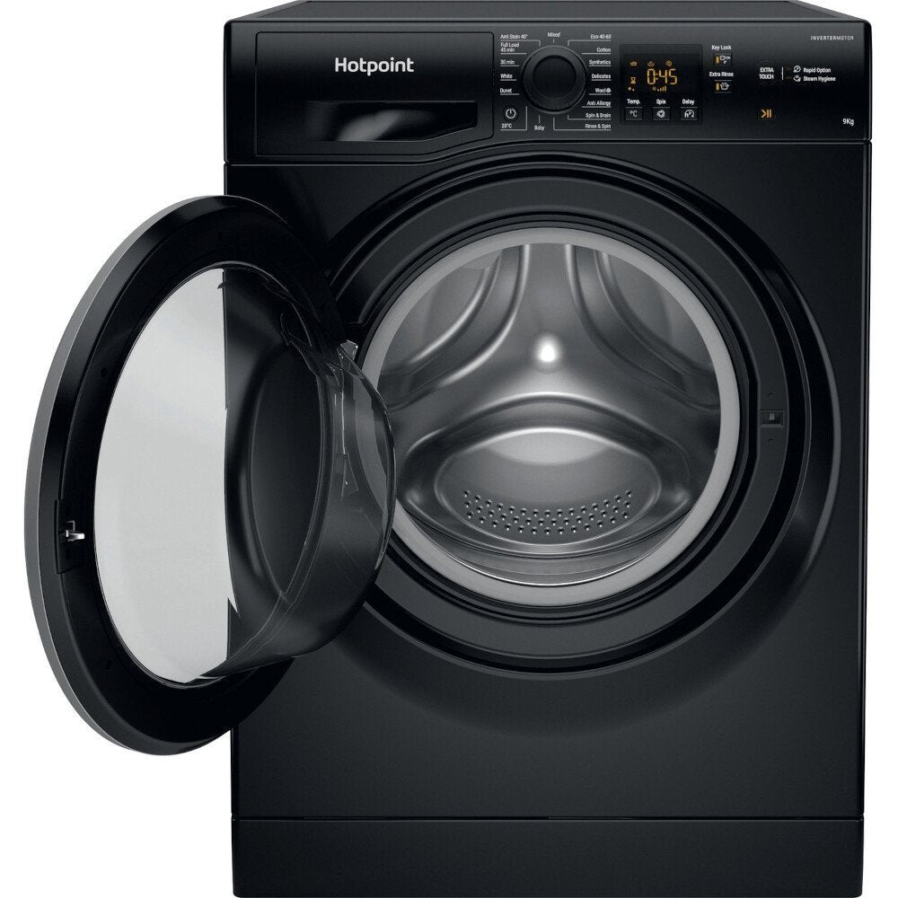 Hotpoint NSWF945CBSUKN 9kg Washing Machine with 1400 rpm, 59.5cm Wide - Black