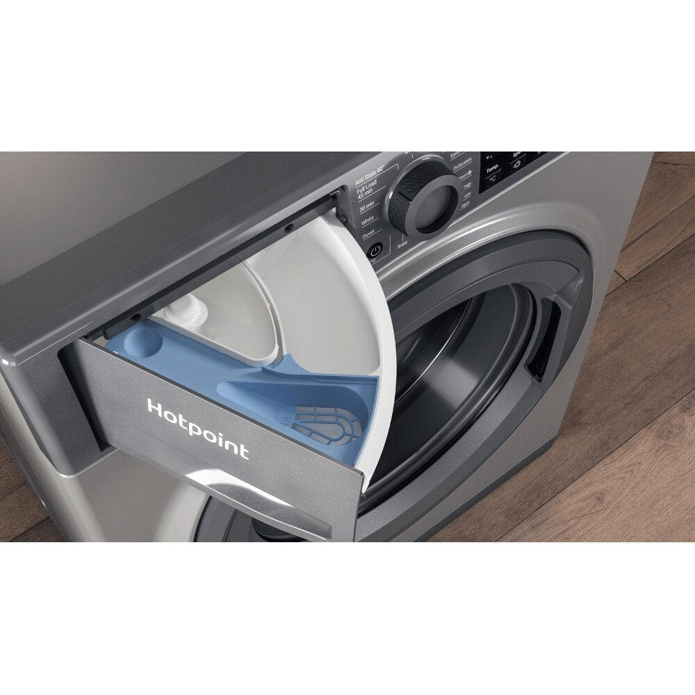 Hotpoint NSWF945CGGUKN Freestanding 9kg 1400rpm Washing Machine in Graphite